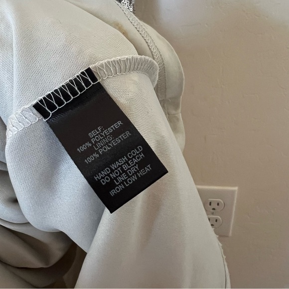 Lulus Infinite Dreams Ombre Sequin Trumpet Maxi Dress Gown Gold/Silver - Picture 9 of 12